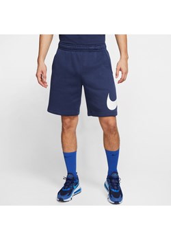 Spodenki męskie z nadrukiem Nike Sportswear Club - Niebieski ze sklepu Nike poland w kategorii Spodenki męskie - zdjęcie 169758240