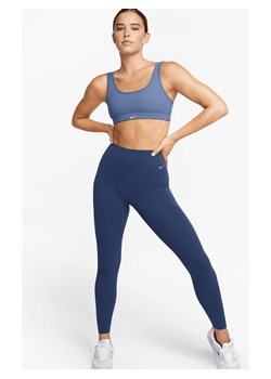 Damskie legginsy o pełnej długości z wysokim stanem zapewniające delikatne wsparcie Nike Zenvy - Niebieski ze sklepu Nike poland w kategorii Spodnie damskie - zdjęcie 169758270