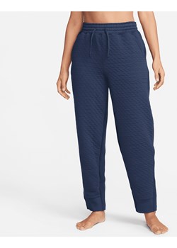 Damskie spodnie o kroju oversize z wysokim stanem Nike Yoga Therma-FIT - Niebieski ze sklepu Nike poland w kategorii Spodnie damskie - zdjęcie 169758410