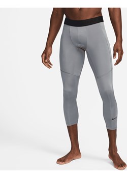 Męskie legginsy do fitnessu Dri-FIT o długości 3/4 Nike Pro - Szary ze sklepu Nike poland w kategorii Spodnie męskie - zdjęcie 169758422