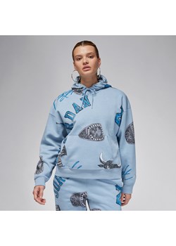 Damska bluza z kapturem Jordan Brooklyn Fleece - Niebieski ze sklepu Nike poland w kategorii Bluzy damskie - zdjęcie 169758450