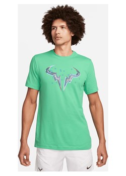 Męski T-shirt NikeCourt Dri-FIT Rafa - Zieleń ze sklepu Nike poland w kategorii T-shirty męskie - zdjęcie 169758464