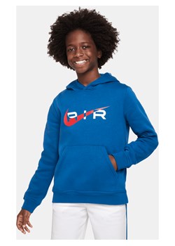 Dzianinowa bluza z kapturem dla dużych dzieci Nike Air - Niebieski ze sklepu Nike poland w kategorii Bluzy chłopięce - zdjęcie 169758603