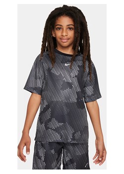 Koszulka z krótkim rękawem dla dużych dzieci (chłopców) Dri-FIT Nike Multi - Czerń ze sklepu Nike poland w kategorii T-shirty chłopięce - zdjęcie 169758713