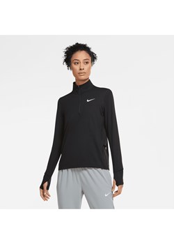 Damska koszulka do biegania z zamkiem 1/2 Nike - Czerń ze sklepu Nike poland w kategorii Bluzy damskie - zdjęcie 169758714