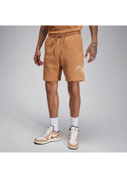 Spodenki męskie Jordan Brooklyn Fleece - Brązowy ze sklepu Nike poland w kategorii Spodenki męskie - zdjęcie 169758902
