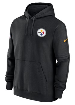 Męska bluza z kapturem Nike NFL Pittsburgh Steelers Sideline Club - Czerń ze sklepu Nike poland w kategorii Bluzy męskie - zdjęcie 169758962