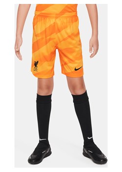 Spodenki piłkarskie dla dużych dzieci Nike Dri-FIT Liverpool FC Stadium Goalkeeper 2023/24 - Żółty ze sklepu Nike poland w kategorii Spodenki chłopięce - zdjęcie 169759092