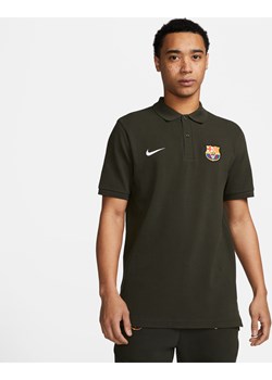 Męska koszulka piłkarska polo Nike FC Barcelona - Zieleń ze sklepu Nike poland w kategorii T-shirty męskie - zdjęcie 169759132