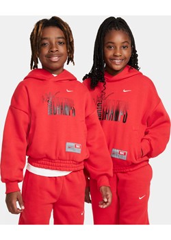 Dzianinowa bluza z kapturem dla dużych dzieci Nike Culture of Basketball - Czerwony ze sklepu Nike poland w kategorii Bluzy chłopięce - zdjęcie 169759190