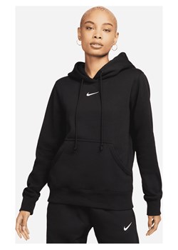 Damska bluza z kapturem Nike Sportswear Phoenix Fleece - Czerń ze sklepu Nike poland w kategorii Bluzy damskie - zdjęcie 169759253