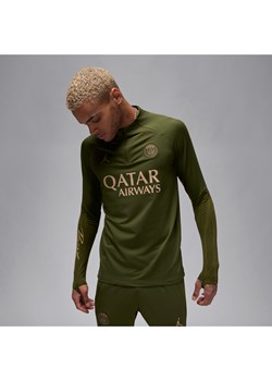Męska treningowa koszulka piłkarska Jordan Dri-FIT Paris Saint-Germain Strike (wersja czwarta) - Zieleń ze sklepu Nike poland w kategorii T-shirty męskie - zdjęcie 169759321