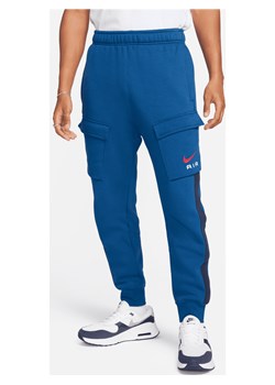 Męskie bojówki z dzianiny Nike Air - Niebieski ze sklepu Nike poland w kategorii Spodnie męskie - zdjęcie 169759324