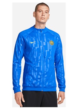 Męska dzianinowa kurtka piłkarska z zamkiem na całej długości Nike Inter Mediolan Academy Pro - Niebieski ze sklepu Nike poland w kategorii Kurtki męskie - zdjęcie 169759392