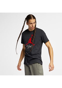 T-shirt męski Jordan Jumpman Flight - Czerń ze sklepu Nike poland w kategorii T-shirty męskie - zdjęcie 169759400