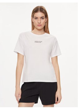 United Colors Of Benetton Koszulka piżamowa 30963M04R Biały Regular Fit ze sklepu MODIVO w kategorii Piżamy damskie - zdjęcie 169774713