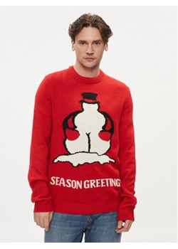 Only & Sons Sweter Xmas 22023350 Czerwony Regular Fit ze sklepu MODIVO w kategorii Swetry męskie - zdjęcie 169774911