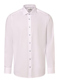 Olymp Level Five Koszula męska Mężczyźni Slim Fit Bawełna biały jednolity ze sklepu vangraaf w kategorii Koszule męskie - zdjęcie 169776881
