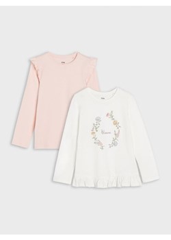 Sinsay - Koszulki 2 pack - różowy ze sklepu Sinsay w kategorii Bluzki dziewczęce - zdjęcie 169780670
