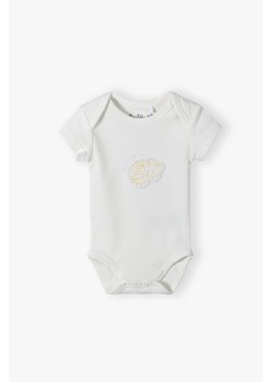 Bawełniane body niemowlecę z krótkim rękawem ze sklepu 5.10.15 w kategorii Body niemowlęce - zdjęcie 169782562