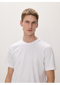 Reserved - Bawełniany t-shirt regular - biały ze sklepu Reserved w kategorii T-shirty męskie - zdjęcie 169783553