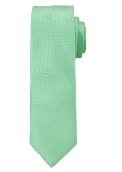 Jednokolorowy Krawat Męski, Śledź - 5 cm - Angelo di Monti - Jasna Zieleń KRADM1199 ze sklepu JegoSzafa.pl w kategorii Krawaty - zdjęcie 169784051