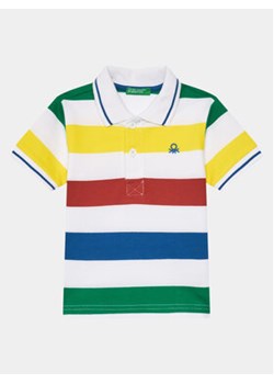 United Colors Of Benetton Polo 3EJDG300J Kolorowy Regular Fit ze sklepu MODIVO w kategorii T-shirty chłopięce - zdjęcie 169785514