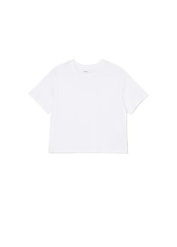 Cropp - Biały t-shirt boxy - biały ze sklepu Cropp w kategorii Bluzki damskie - zdjęcie 169785811