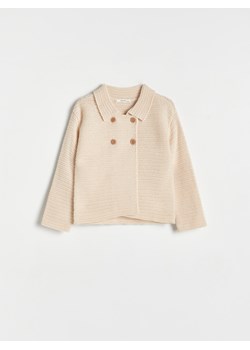 Reserved - Kardigan z zapięciem na guziki - beżowy ze sklepu Reserved w kategorii Bluzy i swetry - zdjęcie 169786462
