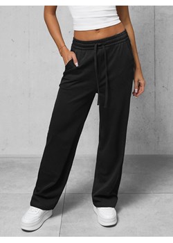 Spodnie jeansowe damskie wide leg czarne OZONEE O/330097 ze sklepu ozonee.pl w kategorii Jeansy damskie - zdjęcie 169788181