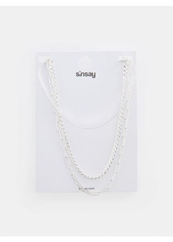 Sinsay - Naszyjnik - srebrny ze sklepu Sinsay w kategorii Naszyjniki - zdjęcie 169790792