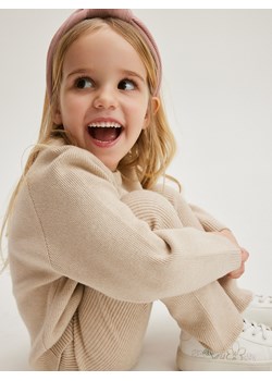 Reserved - Sweter z wiskozą - beżowy ze sklepu Reserved w kategorii Bluzy i swetry - zdjęcie 169790964