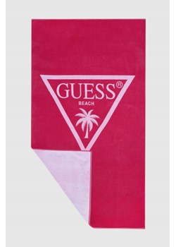 GUESS Różowy ręcznik plażowy ze sklepu outfit.pl w kategorii Ręczniki - zdjęcie 169792193