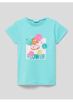 T-shirt z nadrukowanym motywem ze sklepu Peek&Cloppenburg  w kategorii Bluzki dziewczęce - zdjęcie 169794762
