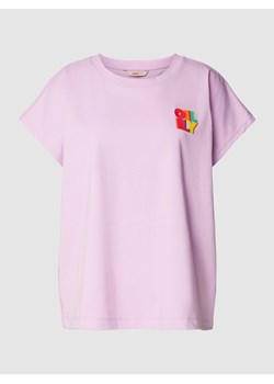 T-shirt z nadrukiem z logo model ‘TOYEN’ ze sklepu Peek&Cloppenburg  w kategorii Bluzki damskie - zdjęcie 169794832