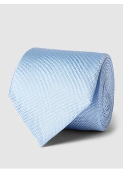 Krawat jedwabny z fakturowanym wzorem ze sklepu Peek&Cloppenburg  w kategorii Krawaty - zdjęcie 169794914