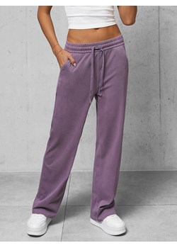 Spodnie jeansowe damskie wide leg fioletowe OZONEE O/330098 ze sklepu ozonee.pl w kategorii Jeansy damskie - zdjęcie 169796490