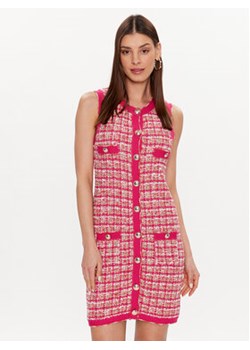 Marciano Guess Sukienka dzianinowa Mariah 3GGK09 5753Z Różowy Slim Fit ze sklepu MODIVO w kategorii Sukienki - zdjęcie 169800160