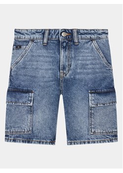 Calvin Klein Jeans Szorty jeansowe Skater IB0IB02004 Niebieski Regular Fit ze sklepu MODIVO w kategorii Spodenki chłopięce - zdjęcie 169800163