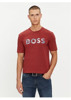 Boss T-Shirt Thompson 15 50513382 Czerwony Regular Fit ze sklepu MODIVO w kategorii T-shirty męskie - zdjęcie 169800204