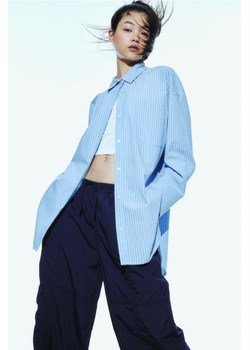 H & M - Nylonowe spodnie spadochronowe - Niebieski ze sklepu H&M w kategorii Spodnie damskie - zdjęcie 169800963