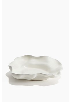H & M - Duża taca z terakoty - Biały ze sklepu H&M w kategorii Misy i tace dekoracyjne - zdjęcie 169801153