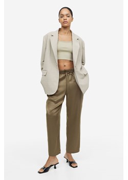 H & M - Spodnie z domieszką lyocellu - Zielony ze sklepu H&M w kategorii Spodnie damskie - zdjęcie 169801193