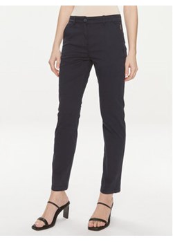 Napapijri Spodnie materiałowe Meridian NP0A4GYE Granatowy Regular Fit ze sklepu MODIVO w kategorii Spodnie damskie - zdjęcie 169802080