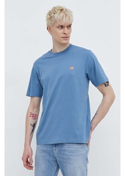Dickies t-shirt bawełniany męski kolor niebieski z nadrukiem ze sklepu ANSWEAR.com w kategorii T-shirty męskie - zdjęcie 169802401