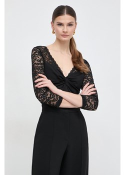 Morgan bluzka damska kolor czarny gładka ze sklepu ANSWEAR.com w kategorii Bluzki damskie - zdjęcie 169802483