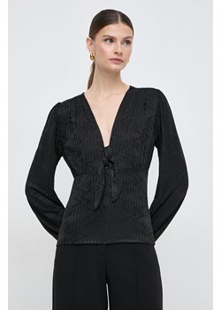 Morgan bluzka TFLOC damska kolor czarny gładka ze sklepu ANSWEAR.com w kategorii Bluzki damskie - zdjęcie 169802493