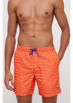 Guess szorty kąpielowe kolor pomarańczowy F4GT06 WG2A2 ze sklepu ANSWEAR.com w kategorii Kąpielówki - zdjęcie 169802540