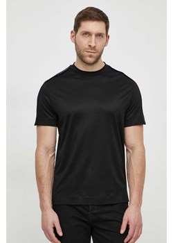 Emporio Armani t-shirt męski kolor czarny gładki 3D1TD3 1JUVZ ze sklepu ANSWEAR.com w kategorii T-shirty męskie - zdjęcie 169803110