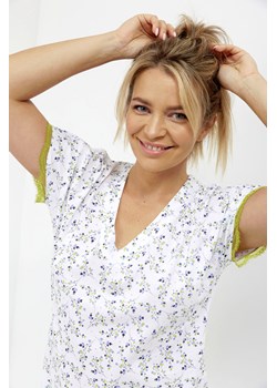 Koszula nocna damska z bawełny Cana biała 245 ze sklepu piubiu_pl w kategorii Koszule nocne - zdjęcie 169804102